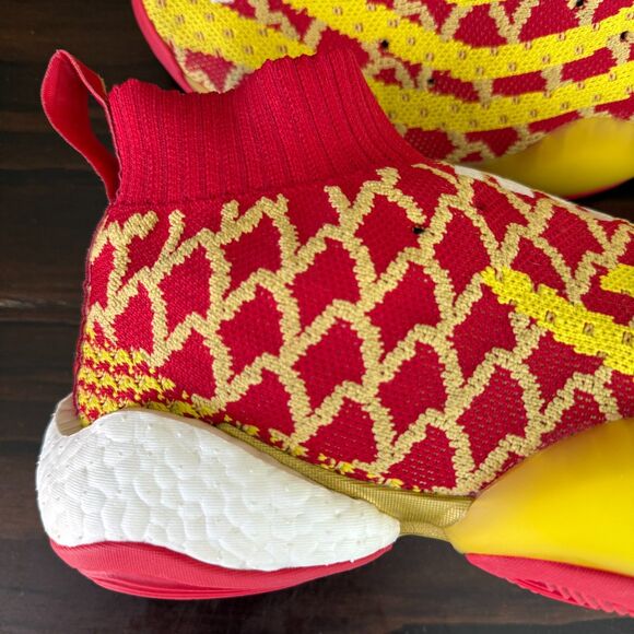 Adidas Pharrell x Crazy BYW CNY Sneakers AMBITION Red Yellow Men\'s 13
